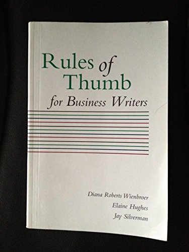 Good Measures Rules of Thumb 6th 2005 9780073129884 Front Cover