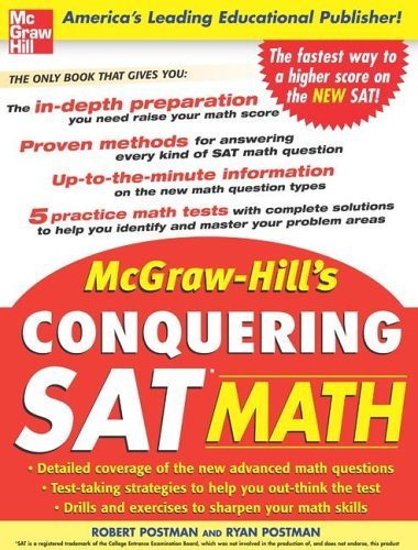 McGraw-Hill's Conquering the New SAT Math   2005 9780071452885 Front Cover
