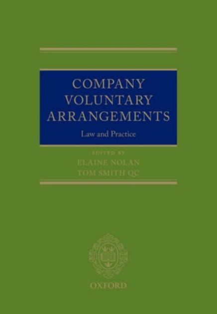 Company Voluntary Arrangements  N/A 9780192842886 Front Cover