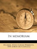 In Memoriam  N/A 9781174849886 Front Cover