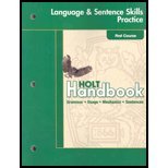 Holt Handbook, Grade 9 Developing Language Skills/Practice 3rd 9780030663888 Front Cover