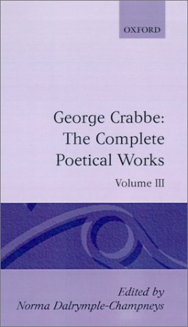 Complete Poetical Works Volume 3  1988 9780198127888 Front Cover