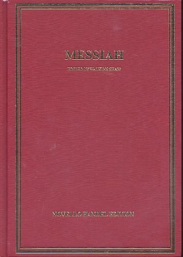 Messiah: The New Novello Choral Edition/Novello Handel Edition  2003 9780853606888 Front Cover