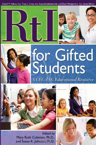 RtI for Gifted Students A CEC-TAG Educational Resource  2011 9781593634889 Front Cover