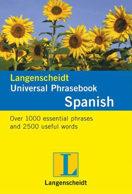Langenscheidt Universal Phrasebook Spanish  N/A 9783468989889 Front Cover