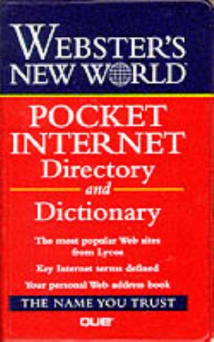 Webster's New World Pocket Internet Directory and Dictionary   1997 9780028618890 Front Cover