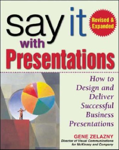 Say It with Presentations Revised and Expanded: How to Design and Deliver Successful Business Presentations 2nd 2006 (Revised) 9780071472890 Front Cover