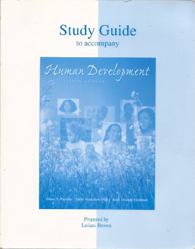 Human Development 8th 2001 (Student Manual, Study Guide, etc.) 9780072321890 Front Cover