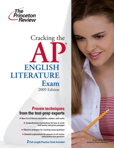 Cracking the AP English Literature Exam 2009  N/A 9780375428890 Front Cover