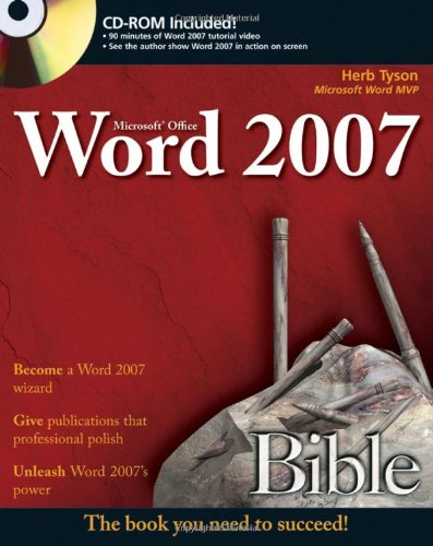 Microsoft Word 2007 Bible   2007 9780470046890 Front Cover