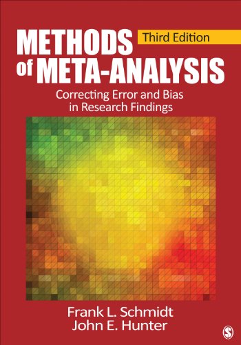 Methods of Meta-Analysis Correcting Error and Bias in Research Findings 3rd 2015 9781452286891 Front Cover