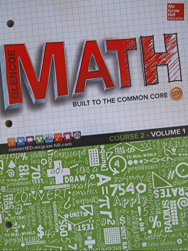 Glencoe Math, Course 2, Student Edition, Volume 1   2015 (Student Manual, Study Guide, etc.) 9780021447893 Front Cover