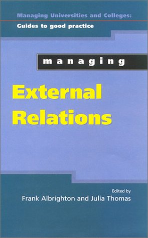 Managing External Relations   2001 9780335207893 Front Cover