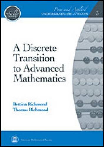 Discrete Transition to Advanced Mathematics   2009 9780821847893 Front Cover