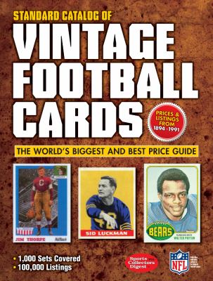 Standard Catalog of Vintage Football Cards   2012 9781440232893 Front Cover