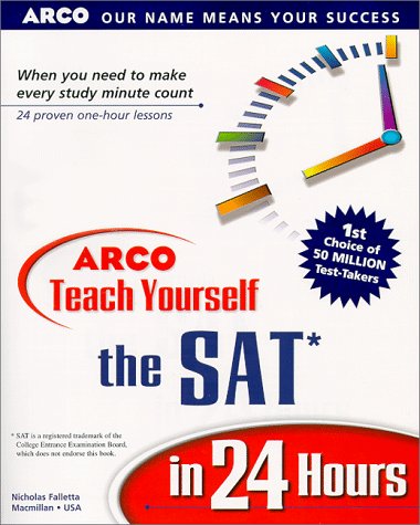 Arco's Teach Yourself the SAT in 24 Hours   1999 9780028626895 Front Cover