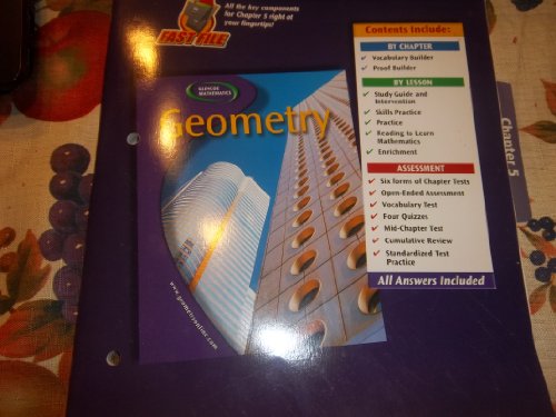 Geometry, Chapter 1 Resource Master 2nd 9780078465895 Front Cover