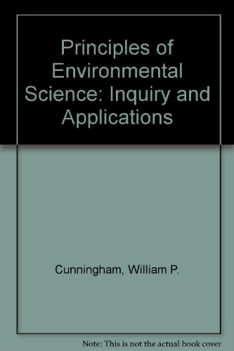 Principles of Environmental Science : Inquiry and Applications  2002 9780071121897 Front Cover