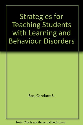 Strategies for Teaching with Learning and Behavior Disorders  1988 9780205113897 Front Cover