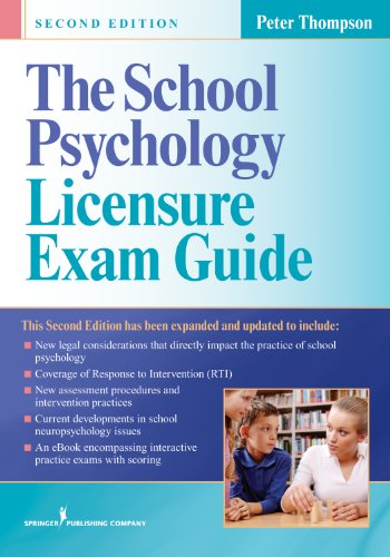 The School Psychology Licensure Exam Guide:   2013 9780826109897 Front Cover