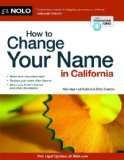 How to Change Your Name in California  14th 9781413319897 Front Cover