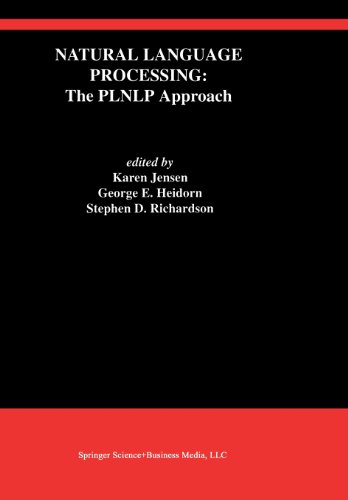Natural Language Processing The Plnlp Approach  1993 9781461363897 Front Cover