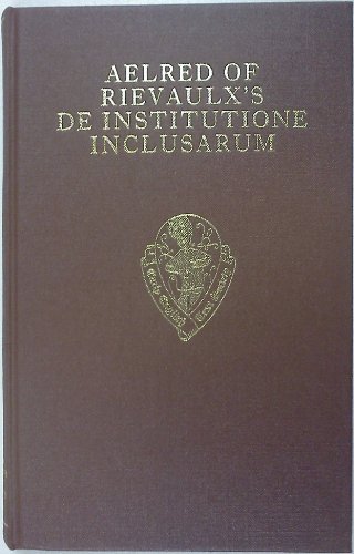 De Institutione Inclusarum Two English Versions  1984 9780197222898 Front Cover