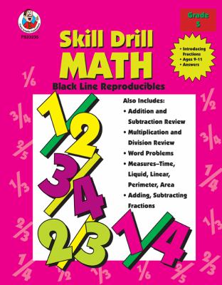 Skill Drill Math Fractions, Grade 5  1997 9780764703898 Front Cover