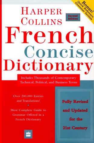 HarperCollins French Concise Dictionary  2nd 2000 9780060956899 Front Cover