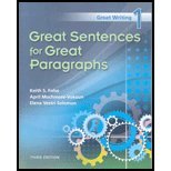 Great Writing 1 Great Sentences for Great Paragraphs 3rd 2010 9781424049899 Front Cover