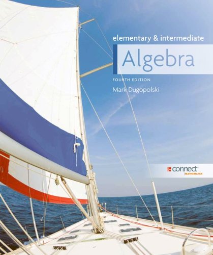 Elementary and Intermediate Algebra  4th 2012 9780077526900 Front Cover