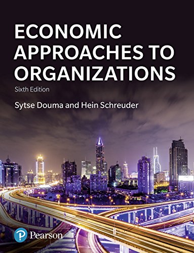 Economic Approaches to Organizations  6th 2017 9781292128900 Front Cover