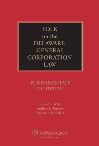 Folk on the Delaware General Corporation Law 2012: Fundamentals  2011 9781454801900 Front Cover