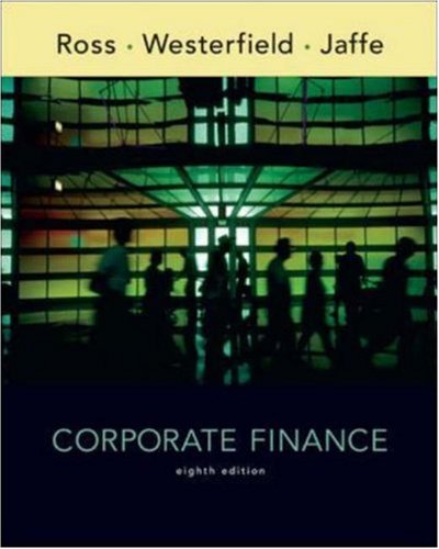 Corporate Finance 8th 2008 (Revised) 9780073105901 Front Cover