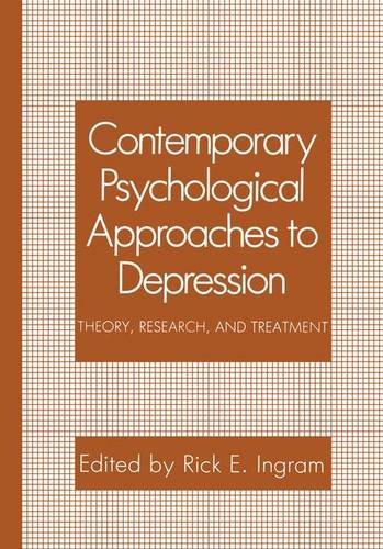 Contemporary Psychological Approaches to Depression Theory, Research, and Treatment  1990 9780306436901 Front Cover
