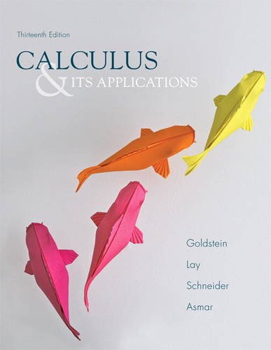 Calculus and Its Applications  13th 2014 9780321848901 Front Cover