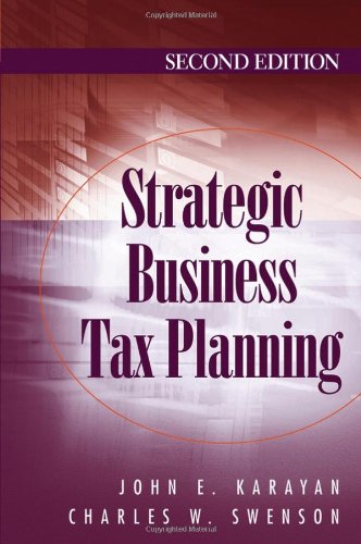 Strategic Business Tax Planning  2nd 2006 (Revised) 9780470009901 Front Cover