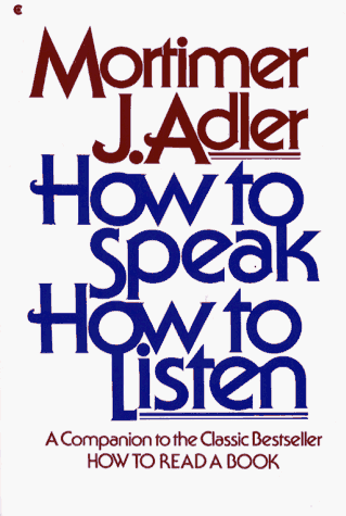How to Speak How to Listen Reprint  9780020795902 Front Cover