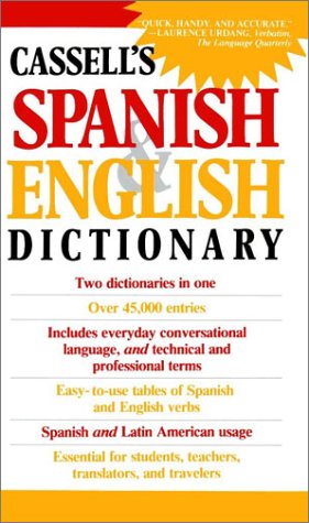 Cassell's Spanish and English Dictionary   1986 9780020136903 Front Cover