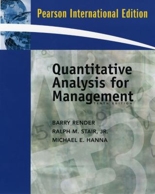 Quantitative Analysis for Management  2008 9780137129904 Front Cover