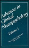 Advances in Clinical Neuropsychology   1986 9780306422904 Front Cover