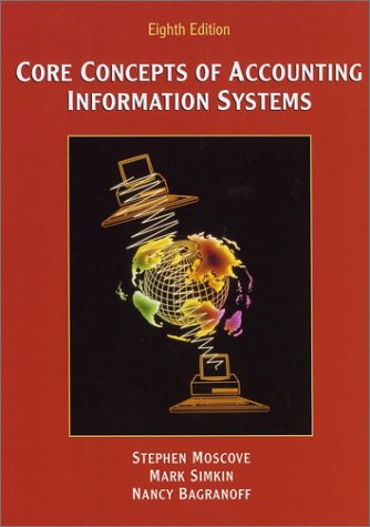 Core Concepts of Accounting Information Systems  8th 2003 9780471072904 Front Cover