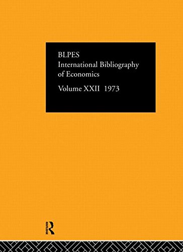 IBSS: Economics: 1973 Volume 22   1975 9780422747905 Front Cover