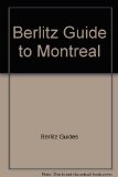 Montreal Travel Guide  1978 9780029695906 Front Cover