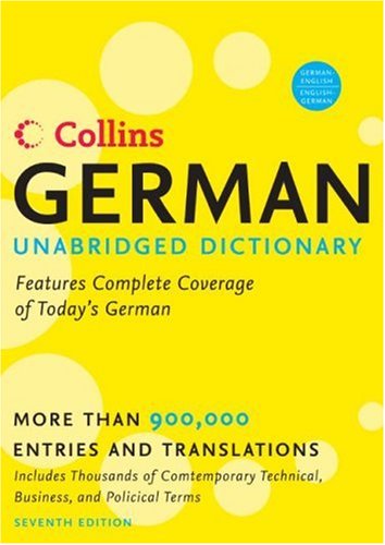 German Unabridged Dictionary  7th (Unabridged) 9780061374906 Front Cover