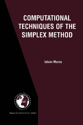 Computational Techniques of the Simplex Method   2003 9781461349907 Front Cover
