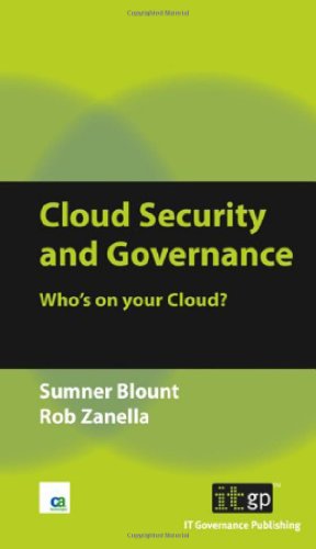 Cloud Security and Governance Who's on Your Cloud?  2010 9781849280907 Front Cover