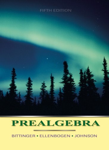 Prealgebra  5th 2008 (Revised) 9780321331908 Front Cover