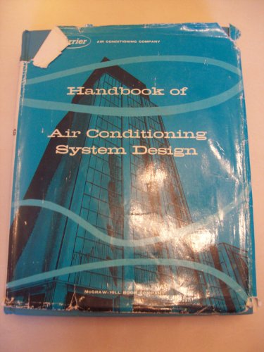 Handbook of Air Conditioning System Design N/A 9780070100909 Front Cover