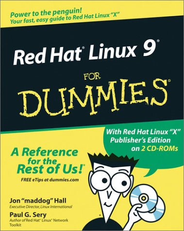 Red Hat Linux 9 for Dummiesï¿½   2003 9780764539909 Front Cover